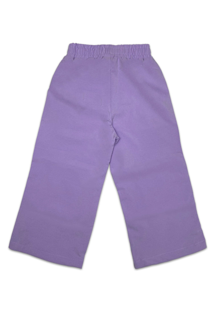 GIRLS GARTERIZED WIDE LEG PANTS