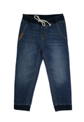 Denim Jogger Pants Ribbings 2x2 w/ 2 welt pocket