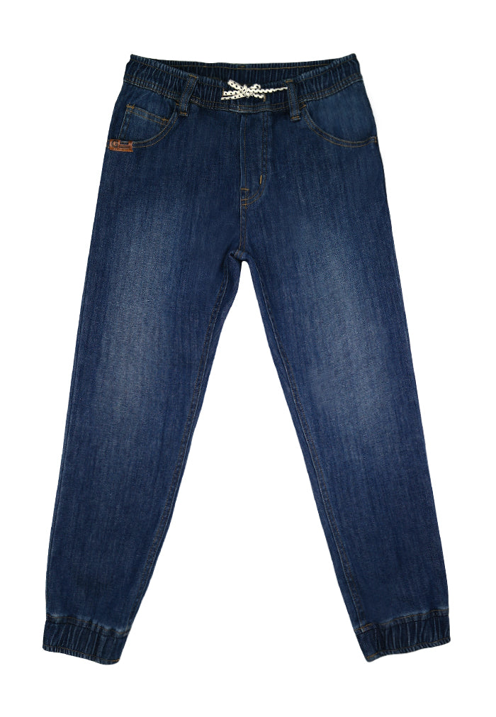 Denim Jogger Pants w/ 2 Patch pkt