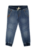 Denim Jogger Pants Ribbings 2x2 w/ 2 Patch pocket & cut & sew