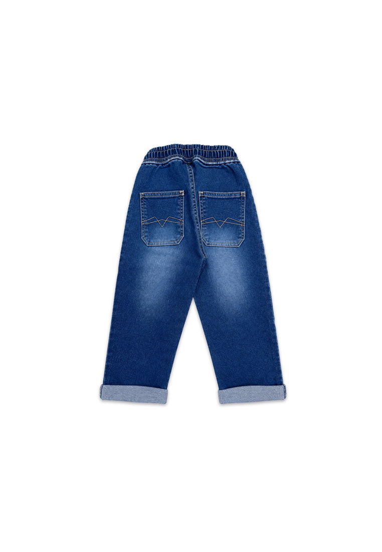 TODDLER  DENIM GARTERIZED PANTS