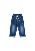 TODDLER  DENIM GARTERIZED PANTS