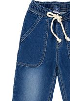 TODDLER  DENIM GARTERIZED PANTS