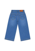 GIRLS DENIM RWB WIDE LEG PANTS