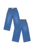 GIRLS DENIM RWB WIDE LEG PANTS