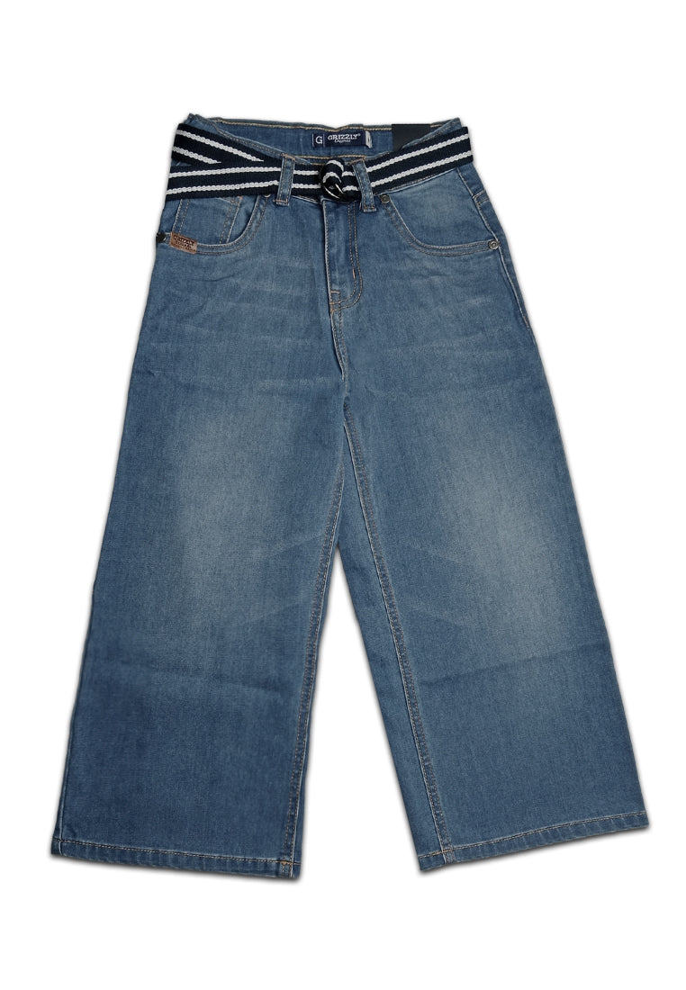 BOYS RWB DENIM BASIC BAGGY PANTS