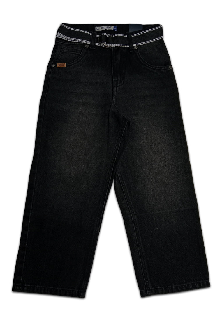 BOYS DENIM BASIC STRAIGHT PANTS