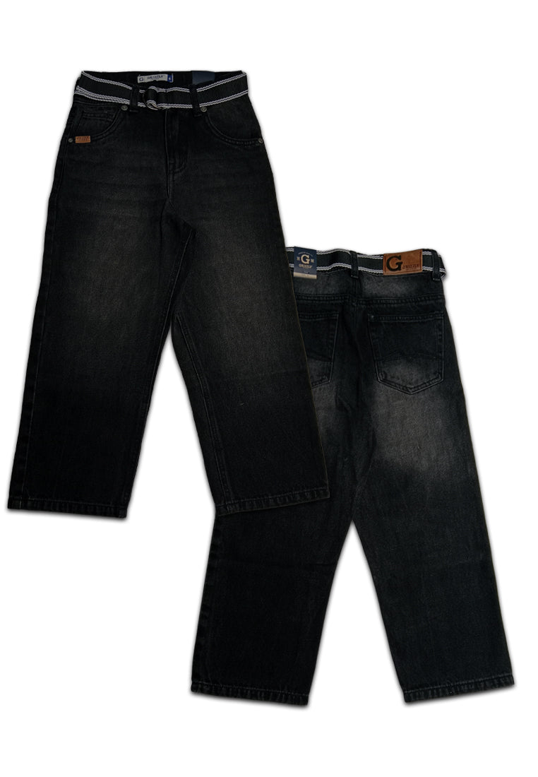 BOYS DENIM BASIC STRAIGHT PANTS