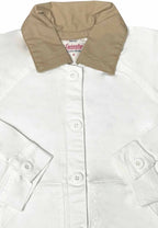 GIRLS TWILL RAGLAN CROPPED JACKET