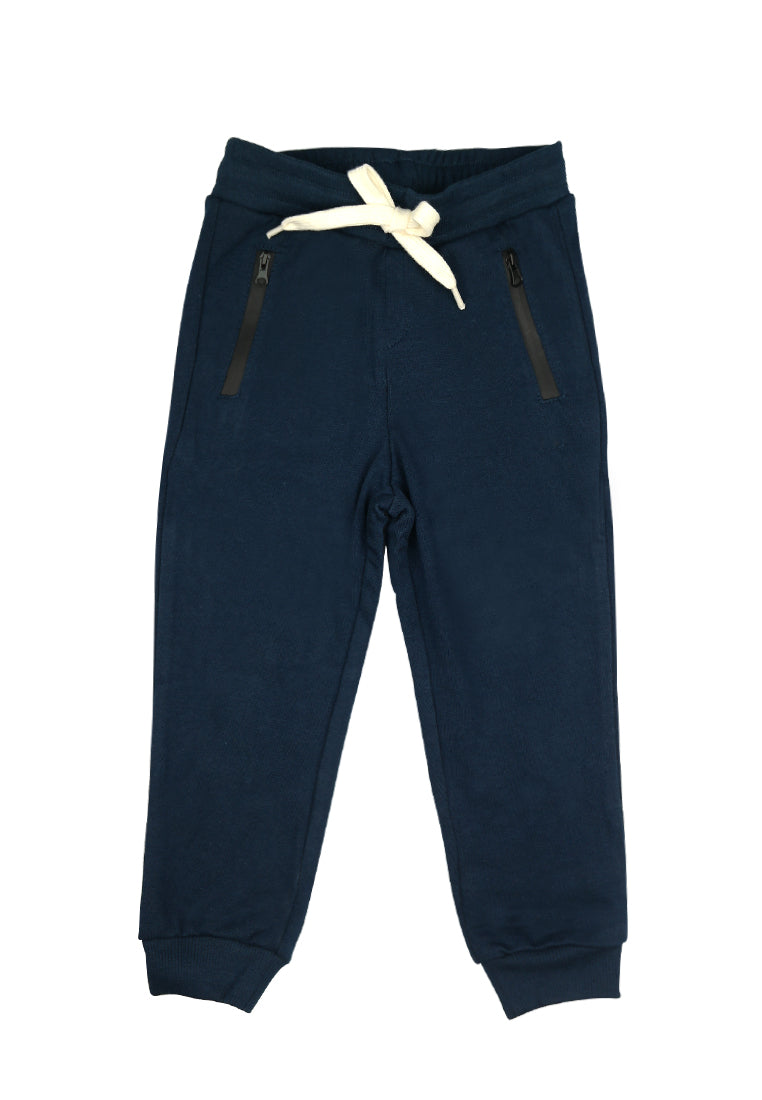 Joggers Pants 2x2 waistband & cuff w/ cord pocket w/ zipper & 1 patch pocket