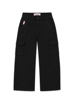 GIRLS TWILL CARGO WIDE LEG JEANS