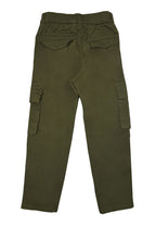 BOYS TWILL BACK GARTER CARGO STRAIGHT PANTS