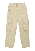 BOYS TWILL BACK GARTER CARGO STRAIGHT PANTS