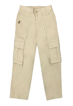 BOYS TWILL BACK GARTER CARGO STRAIGHT PANTS