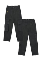 TODDLER BOYS TWILL BACK GARTER CARGO STRAIGHT PANTS