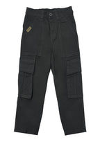 TODDLER BOYS TWILL BACK GARTER CARGO STRAIGHT PANTS