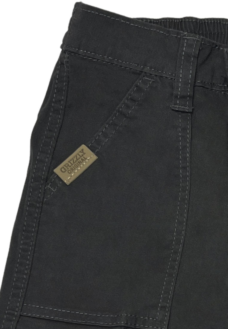 TODDLER BOYS TWILL BACK GARTER CARGO STRAIGHT PANTS