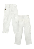 TODDLER BOYS TWILL BACK GARTER CARGO STRAIGHT PANTS