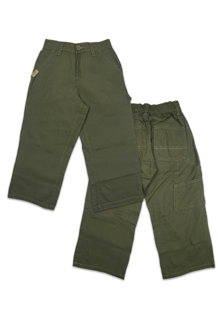 BOYS TWILL BACK GARTER STRAIGHT FIT CARPENTERS  PANTS
