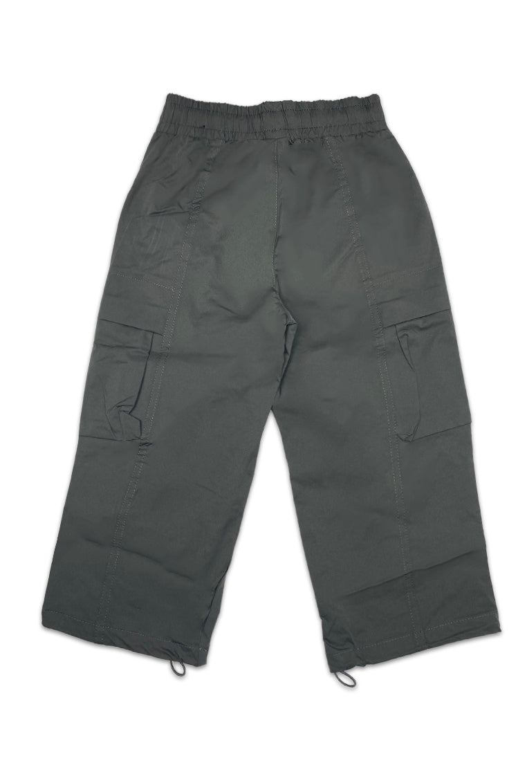 TODDLER BOYS BAGGY CARGO PANTS W/ HEM ADJUSTER