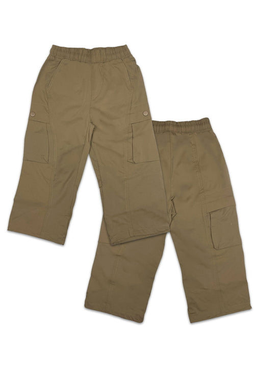BOYS BAGGY CARGO PANTS W/ HEM ADJUSTER