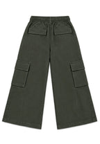 BOYS TWIL GARTERIZED CARGO BAGGY PANTS