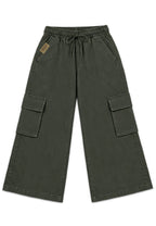 BOYS TWIL GARTERIZED CARGO BAGGY PANTS