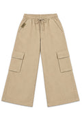 TODDLER BOYS TWIL GARTERIZED CARGO BAGGY PANTS