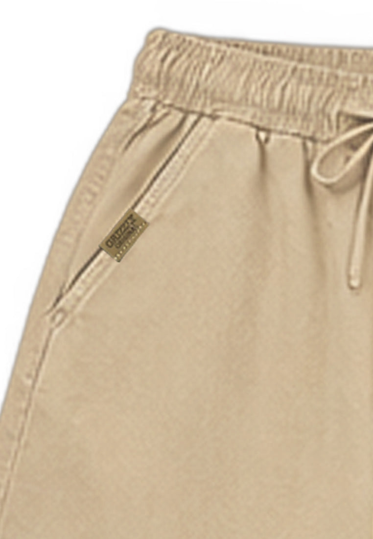 BOYS TWIL GARTERIZED CARGO BAGGY PANTS