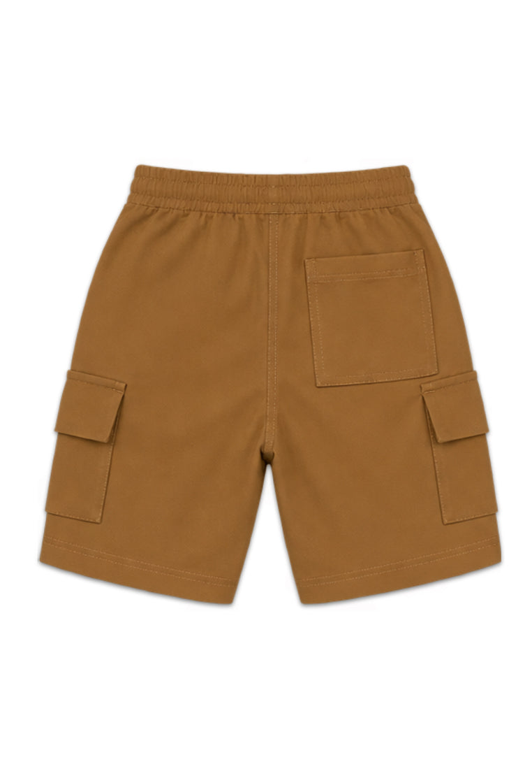 BOYS WAFFLE GARTERIZED CARGO SHORTS