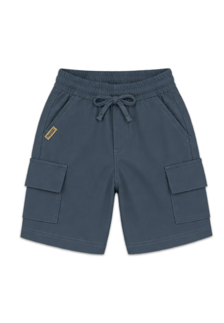 BOYS WAFFLE GARTERIZED CARGO SHORTS