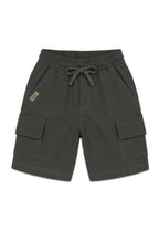 BOYS WAFFLE GARTERIZED CARGO SHORTS