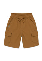 BOYS WAFFLE GARTERIZED CARGO SHORTS