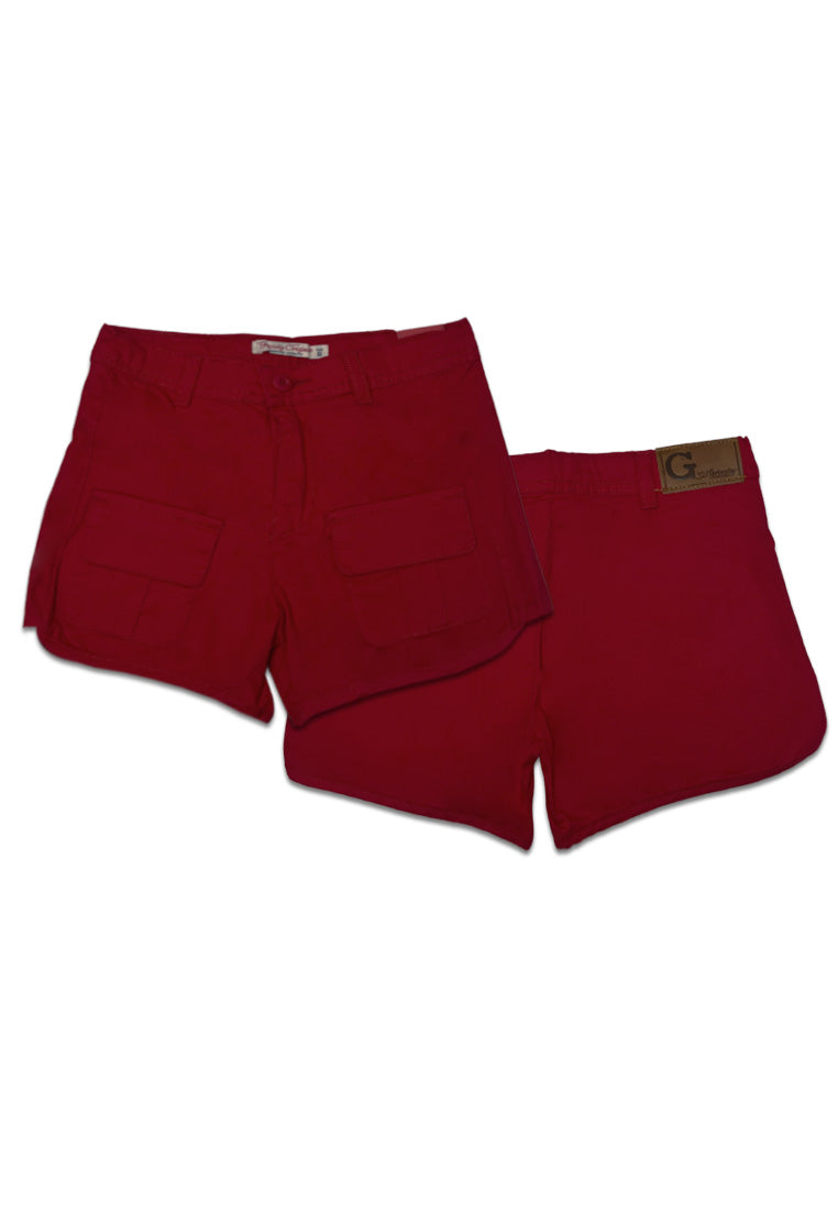 GIRLS TWILL CARGO SHORTS