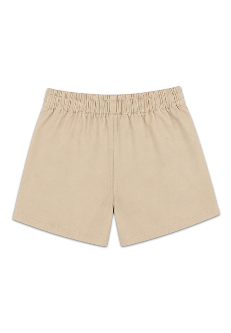GIRLS TWILL PLEATED SHORTS
