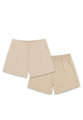 GIRLS TWILL PLEATED SHORTS