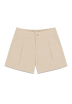 GIRLS TWILL PLEATED SHORTS
