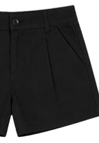 GIRLS TWILL PLEATED SHORTS