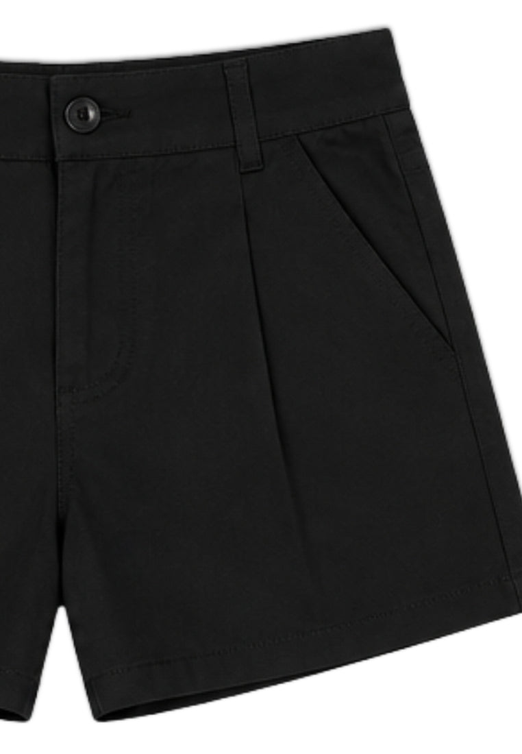 GIRLS TWILL PLEATED SHORTS