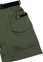 TODDLER BOYS GARTERIZED CARGO SHORT W/ STRAP BELT