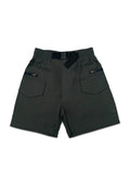 TODDLER BOYS GARTERIZED CARGO SHORT W/ STRAP BELT