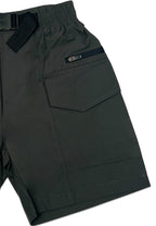 TODDLER BOYS GARTERIZED CARGO SHORT W/ STRAP BELT