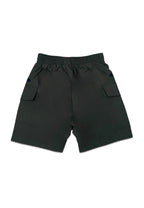 TODDLER BOYS GARTERIZED CARGO SHORT W/ STRAP BELT