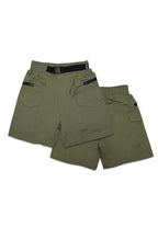 TODDLER BOYS GARTERIZED CARGO SHORT W/ STRAP BELT