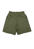 TODDLER BOYS GARTERIZED CARGO SHORT W/ STRAP BELT