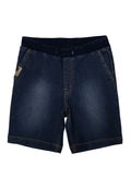 Denim Short w/ 2x2 ribbings w 2 welt pocket