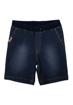 Denim Short w/ 2x2 ribbings w 2 welt pocket