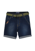 Denim Short Double Lip welt fold up Hem