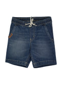 Garterized Denim Short Single Lip Welt