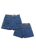 GIRLS DENIM CARGO SHORTS